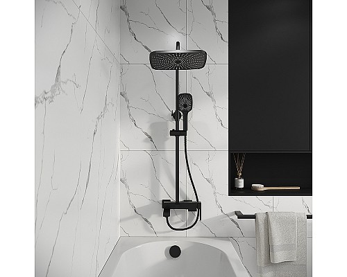 Душевая система Grossman Pragma 500.K35.03.210 Черная матовая