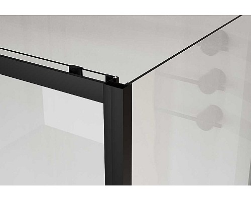 Душевой уголок Vincea City 110x90 VSR-5CT9011CLB профиль Черный стекло прозрачное