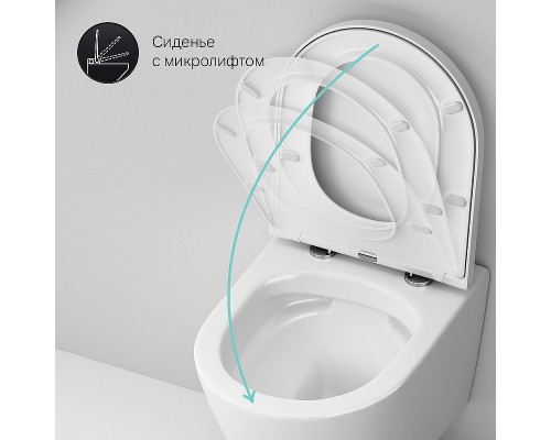 Комплект унитаза с инсталляцией AM.PM Sense FlashClean с сиденьем Микролифт и клавишей смыва Хром глянцевый