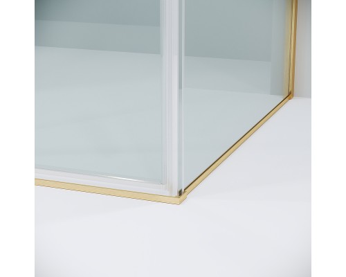 Душевая стенка Grossman Galaxy 80 200.K33.01.80.32.00 профиль Золото сатин стекло прозрачное