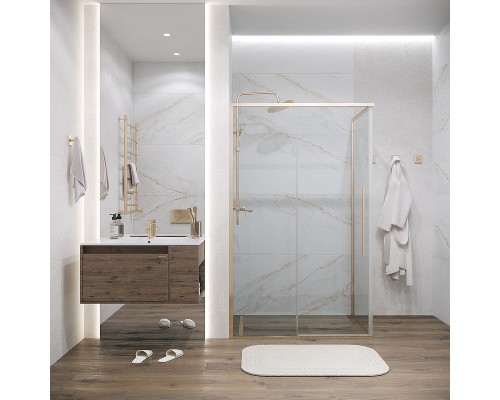 Душевая стенка Grossman Galaxy 80 200.K33.01.80.32.00 профиль Золото сатин стекло прозрачное