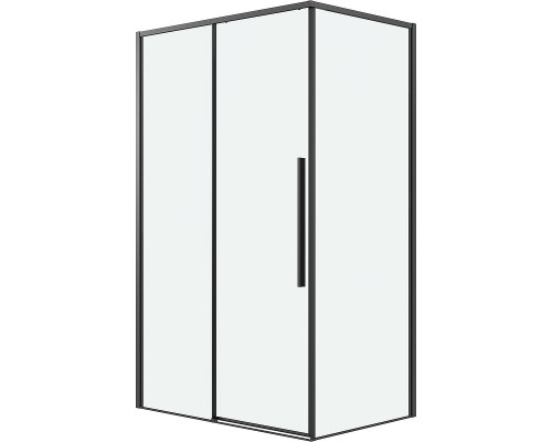 Душевой уголок Grossman Galaxy 130х80 профиль Черный матовый стекло прозрачное