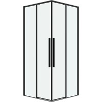 Душевой уголок Grossman Galaxy 90х90 300.K33.01.9090.21.00 профиль Черный матовый стекло прозрачное