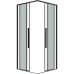Душевой уголок Grossman Galaxy 90х90 300.K33.01.9090.21.00 профиль Черный матовый стекло прозрачное