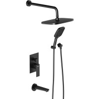 Душевая система Damixa Gala 953510300 Черная матовая