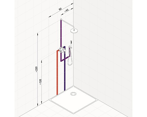 Душевая система Kludi Bozz 38736N076 Золото брашированное