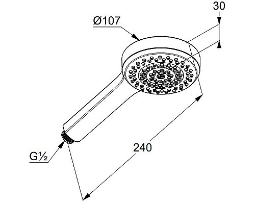 Ручной душ Kludi Dive 6881005-00 Хром