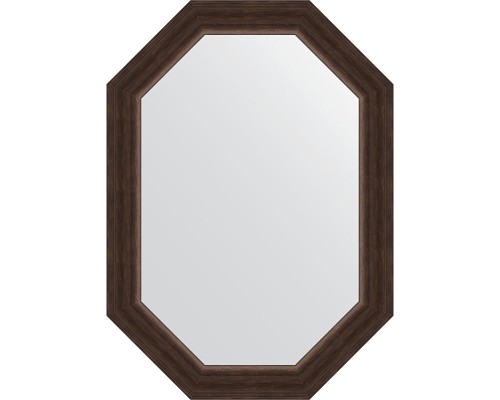 Зеркало Evoform Octagon 51х71 BY 7065 в багетной раме - Палисандр 62 мм