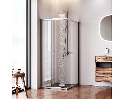 Душевой уголок AM.PM Sunny 100х80 W87G-403-10080-MT профиль Хром матовый стекло прозрачное