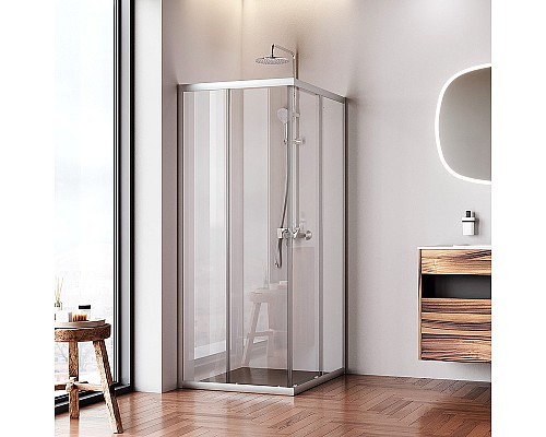 Душевой уголок AM.PM Sunny 100х80 W87G-403-10080-MT профиль Хром матовый стекло прозрачное