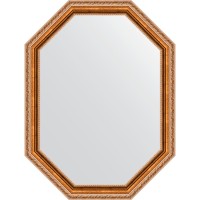 Зеркало Evoform Octagon 62х82 BY 7071 в багетной раме - Версаль бронза 64 мм