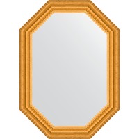 Зеркало Evoform Octagon 52х72 BY 7081 в багетной раме - Состаренное золото 67 мм