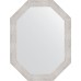 Зеркало Evoform Octagon 62x82 в багетной раме - Серебряный дождь 70 мм