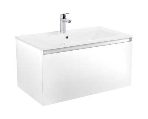Тумба под раковину Art&Max Latina 80 AM-Latina-800-1C-SO-BM подвесная Белая матовая