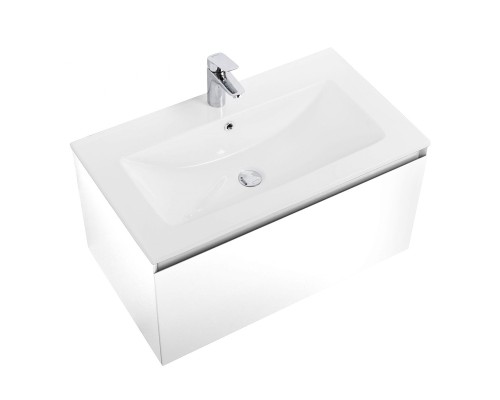 Тумба под раковину Art&Max Latina 80 AM-Latina-800-1C-SO-BM подвесная Белая матовая