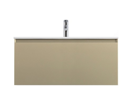 Тумба под раковину Art&Max Latina 100 AM-Latina-1000-1C-SO-BGM подвесная Серо-бежевая матовая