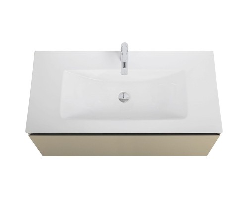 Тумба под раковину Art&Max Latina 100 AM-Latina-1000-1C-SO-BGM подвесная Серо-бежевая матовая