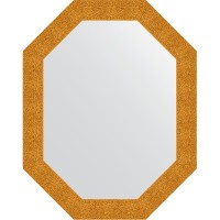 Зеркало Evoform Octagon 76x96 в багетной раме - Чеканка золотая 90 мм