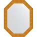 Зеркало Evoform Octagon 76x96 в багетной раме - Чеканка золотая 90 мм