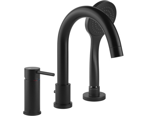 Смеситель на борт ванны Gessi Emporio Via tortona Черный матовый