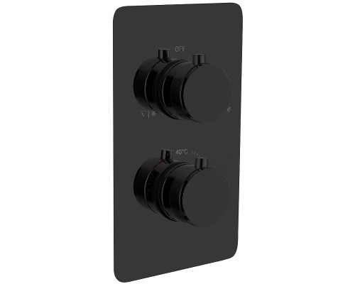 Смеситель для душа Boheme Cell 134-2-SGM с термостатом Оружейная сталь глянцевая