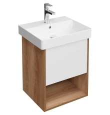 Тумба под раковину Kerama Marazzi Pro 50 PRO.50.1\OLM подвесная Белая матовая Швейцарский вяз