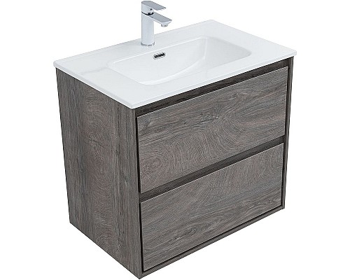 Тумба под раковину Aquanet Милан 70 336373 подвесная Дуб рошелье