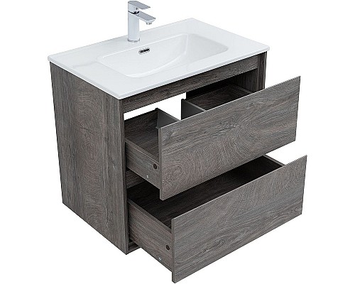 Тумба под раковину Aquanet Милан 70 336373 подвесная Дуб рошелье