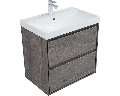 Тумба под раковину Aquanet Милан 70 336373 подвесная Дуб рошелье