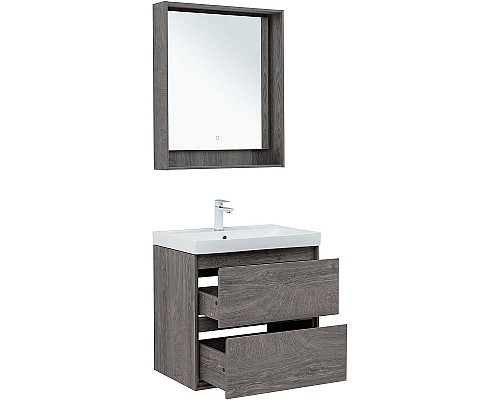 Тумба под раковину Aquanet Милан 70 336373 подвесная Дуб рошелье