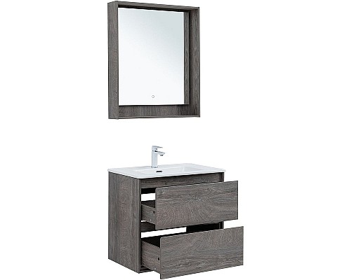 Тумба под раковину Aquanet Милан 70 336373 подвесная Дуб рошелье