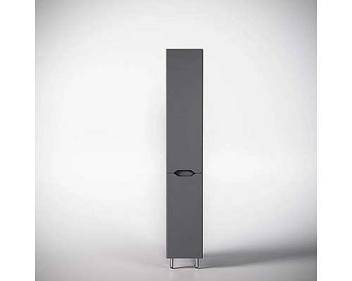 Шкаф пенал Style Line Марелла 30 L Люкс Plus СС-00002444 с бельевой корзиной Серый матовый антискрейтч