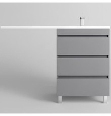 Тумба под раковину Style Line Даллас Леон 120 Люкс Plus Серая