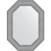 Зеркало Evoform Polygon 76х56 BY 7289 в багетной раме - Серебряная кольчуга 88 мм