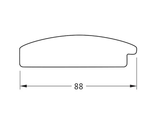 Зеркало Evoform Polygon 76х56 BY 7289 в багетной раме - Серебряная кольчуга 88 мм