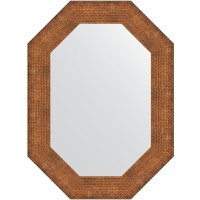 Зеркало Evoform Polygon 76х56 BY 7293 в багетной раме - Медная кольчуга 88 мм