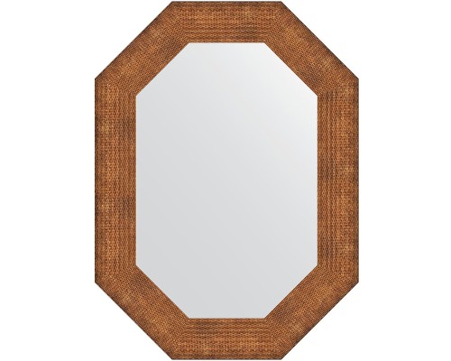 Зеркало Evoform Polygon 76х56 BY 7293 в багетной раме - Медная кольчуга 88 мм