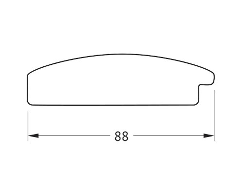 Зеркало Evoform Octagon 61x61 BY 7404 в багетной раме - Серебряная кольчуга 88 мм