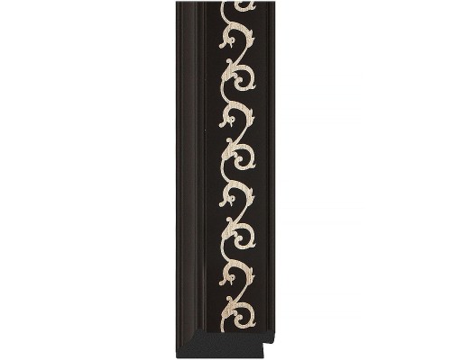 Зеркало Evoform Octagon 59х59 BY 7328 в багетной раме - Черный ардеко 81 мм