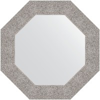 Зеркало Evoform Octagon 61х61 BY 7352 в багетной раме - Чеканка серебряная 90 мм
