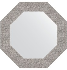 Зеркало Evoform Octagon 61х61 в багетной раме - Чеканка серебряная 90 мм