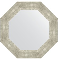 Зеркало Evoform Octagon 61х61 в багетной раме - Алюминий 90 мм