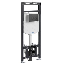 Инсталляция WasserKRAFT Alme 15TLT.010.ME.MB01 для унитаза с Черной матовой клавишей смыва