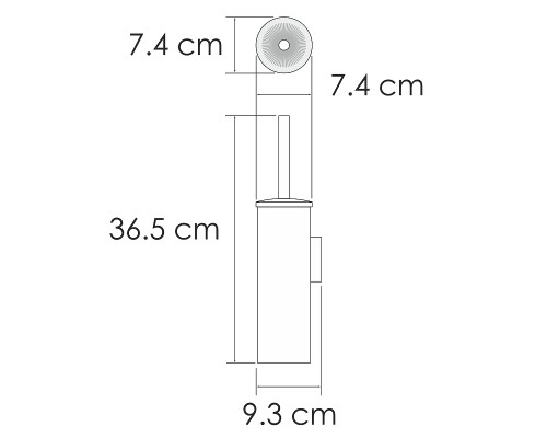 Ершик для унитаза WasserKRAFT K-1087PG Золото глянцевое
