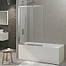 Шторка на ванну Berges River S Slider 98х145 065014 профиль Хром стекло прозрачное