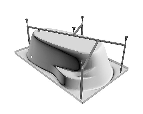 Акриловая ванна Relisan Ariadna 150x100 R Гл000000534 без гидромассажа