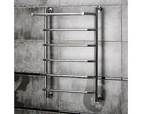 Водяной полотенцесушитель Тругор Браво 1 П НП 80x50 с полкой Хром