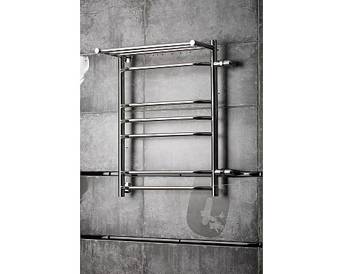 Водяной полотенцесушитель Тругор Браво 3 П ПМ R 80x40 с полкой Хром