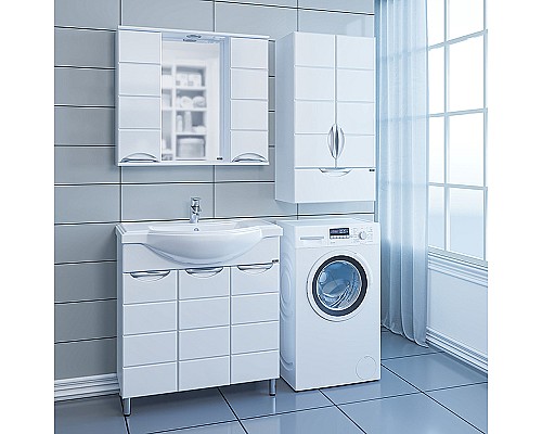 Зеркало со шкафом СанТа Родос 80 Белое