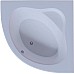 Акриловая ванна Aquatek Калипсо 146x146 KAL146-0000045 без гидромассажа с фронтальной панелью с каркасом (разборный) со слив-переливом
